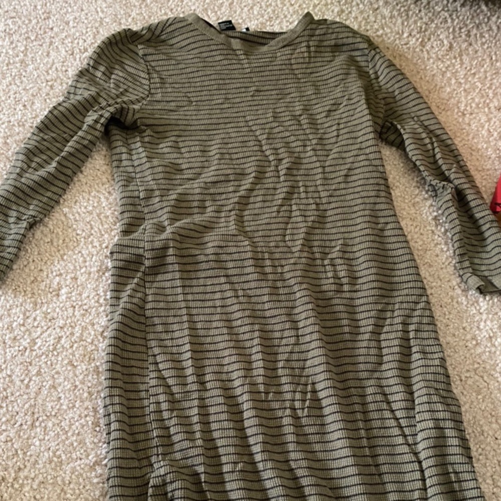 striped maxi dress